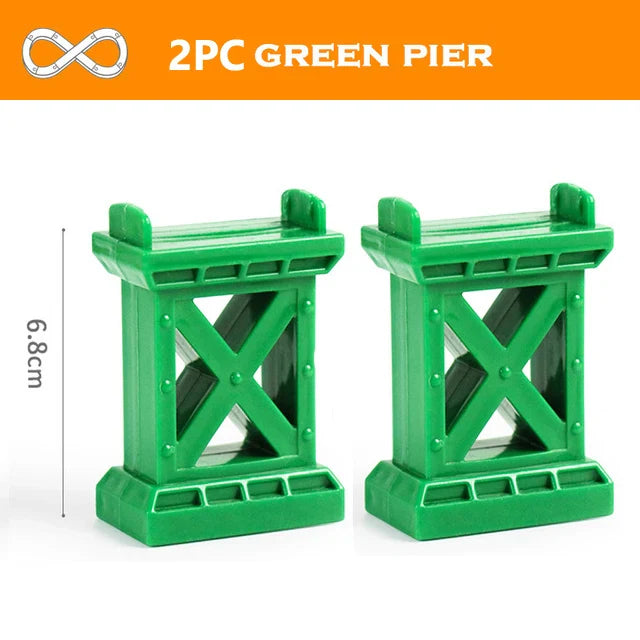 1-Piece Wooden Train Track Accessory – Compatible Railway Piece for Kids Wooden Train Sets, Educational Toy