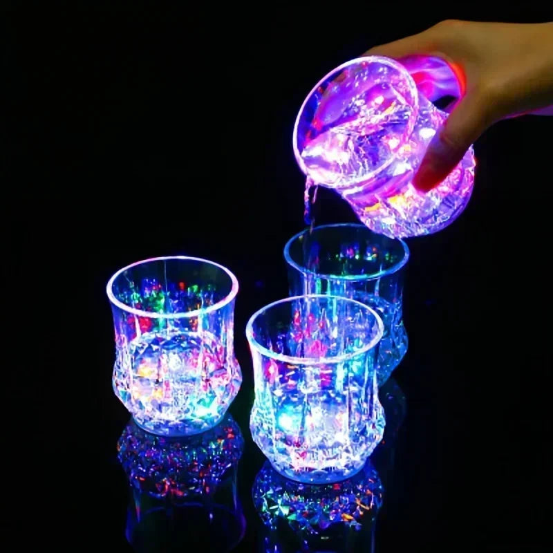 1-Pack LED Light-Up Color Changing Party Cup Glowing Beer Cup for Birthday Christmas Disco