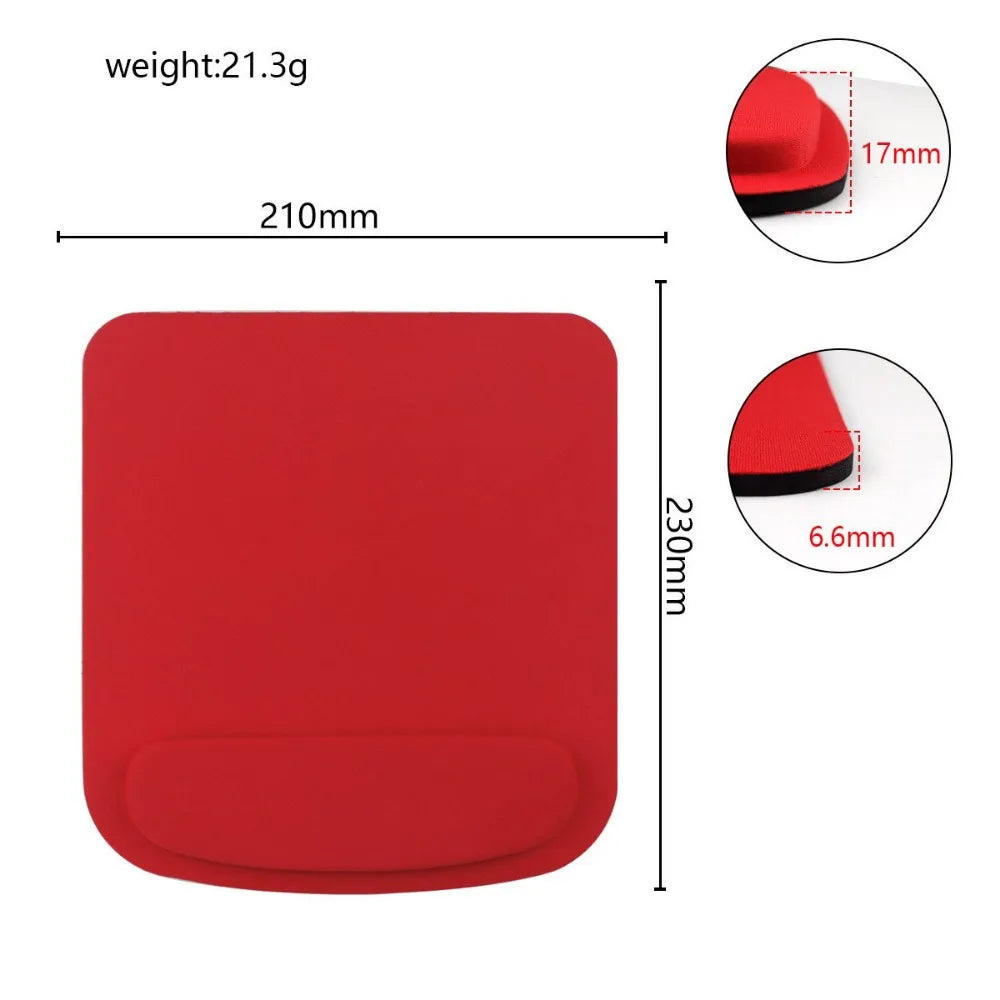 Round EVA Memory Foam Wrist Rest Mouse Pad — Slow Rebound Ergonomic Wrist Support for Keyboard & Mouse
