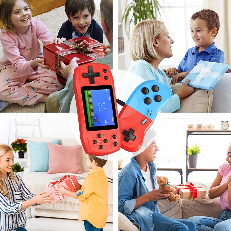 2.4-Inch Retro Handheld Game Console — 620 Classic Games, Rechargeable Portable Player with AV Output & 2-Player Support