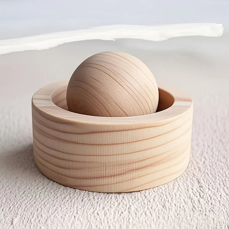 Wooden Spherical Essential Oil Diffuser for Car & Home - Aroma Diffuser for Bedroom
