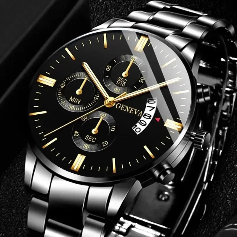 Women's Fashion Round Quartz Bracelet Watch - 41mm Numberless Dial, 220mm (8.66in) Band
