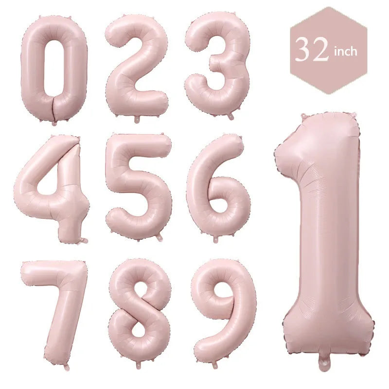32-Inch (81 cm) Multicolor Foil Number Balloons 0-9 Helium-Compatible Birthday & Anniversary Party Decorations