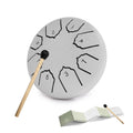 Mini Steel Tongue Drum 4-inch (10 cm) 8-Note Portable Rain Drum for Adults & Kids