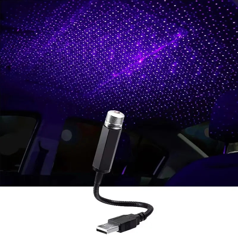 USB Powered LED Laser Starry Sky Projector Lamp for Car & Room Ceiling 5V