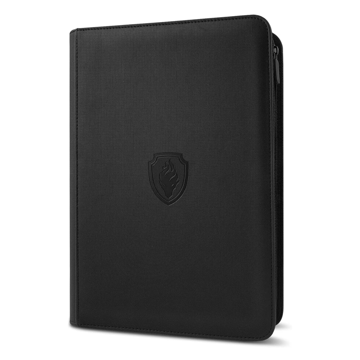 9-Pocket Zipper Card Binder 360-Card Trading Card Holder Book with Premium PU Zip Cover Side-Loading Sleeves