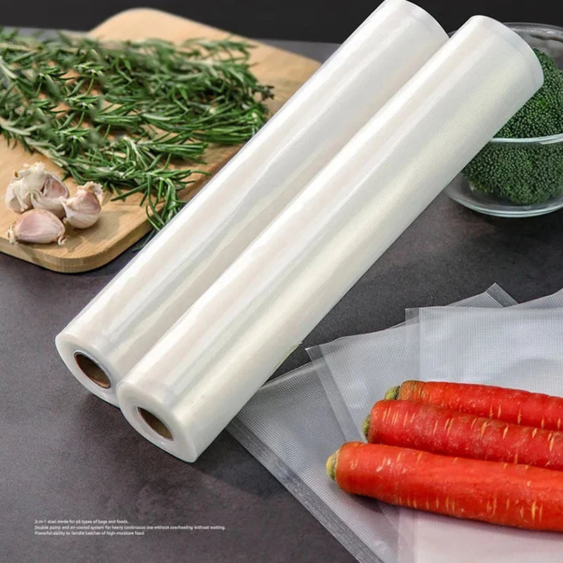 Vacuum Sealer Bags Roll – BPA-Free 4 mil Embossed Food Saver for Sous Vide, Custom-Length Vacuum Pack Bags