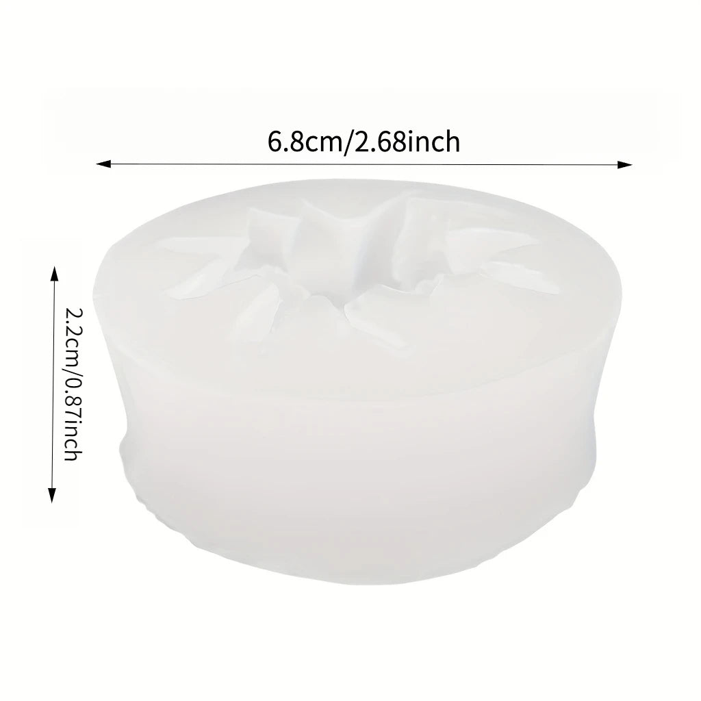 1 Reusable Rose S1-Pack Rose Silicone Mold for Soap, Candle, Clay & Plaster Crafts, Layered Petal Realistic Center, Flexible Reusable DIY Mold