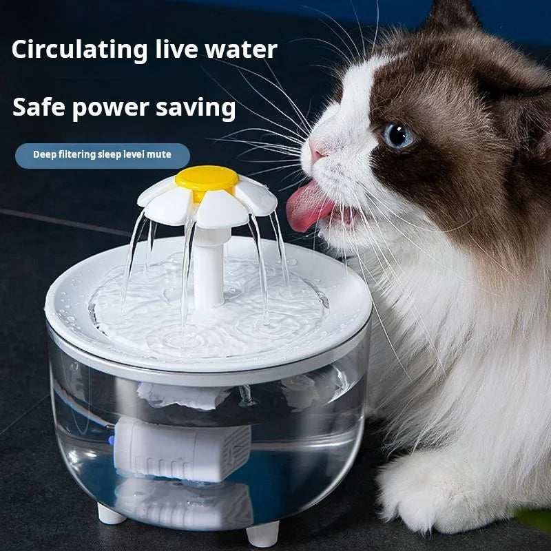 USB-powered 1.2L automatic cat water fountain, view 3