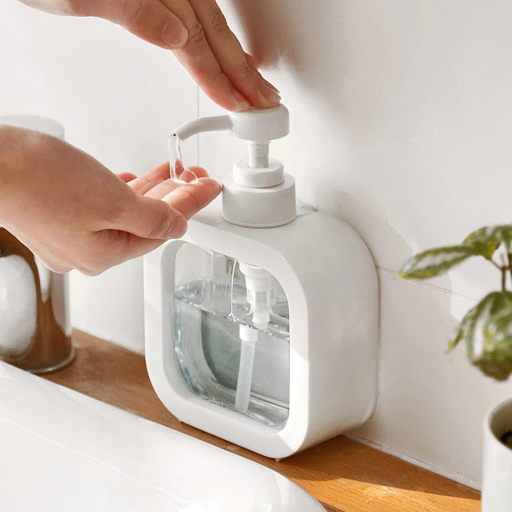 Large-Capacity Refillable Soap Dispenser Bottle – Clear Plastic Pump, 1 or 2 Pack for Travel, Kitchen & Bathroom