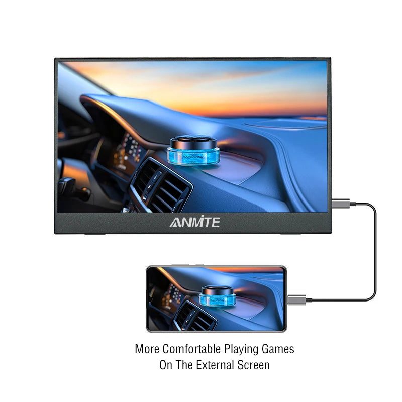 14-Inch (35.6 cm) Portable Monitor — 16:10 WUXGA 1920x1200 HDR10 IPS 400 nits 60Hz USB-C & HDMI (Touch Optional)