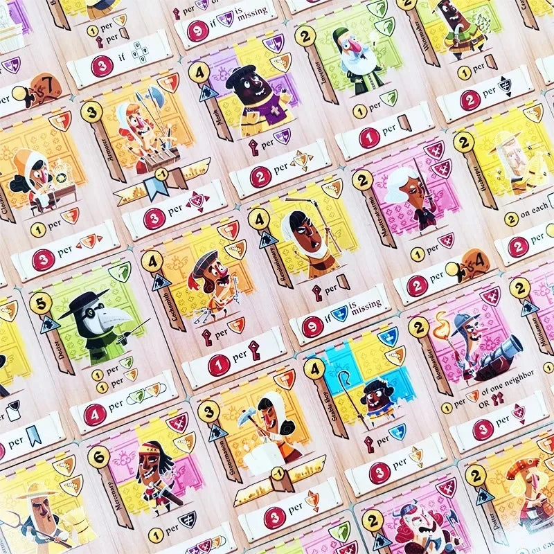 Castle Combo Strategy Board Game - 2-5 Players, English Party and Family Card Game