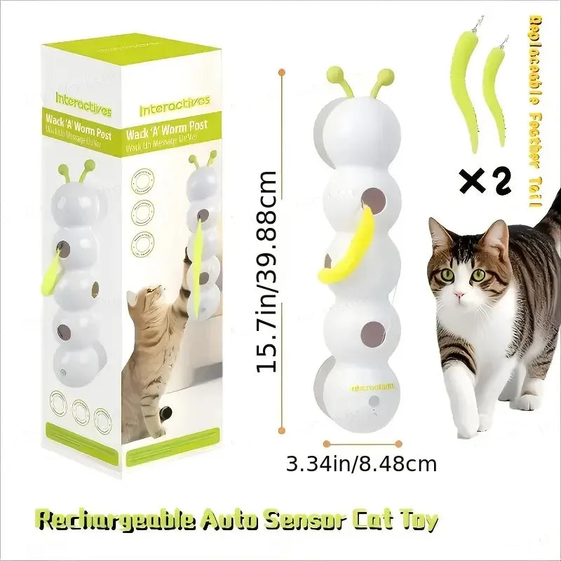 Automatic Motion Sensor Cat Toy — USB Rechargeable Interactive Mouse for All Cat Breeds, Boredom Relief & Exercise