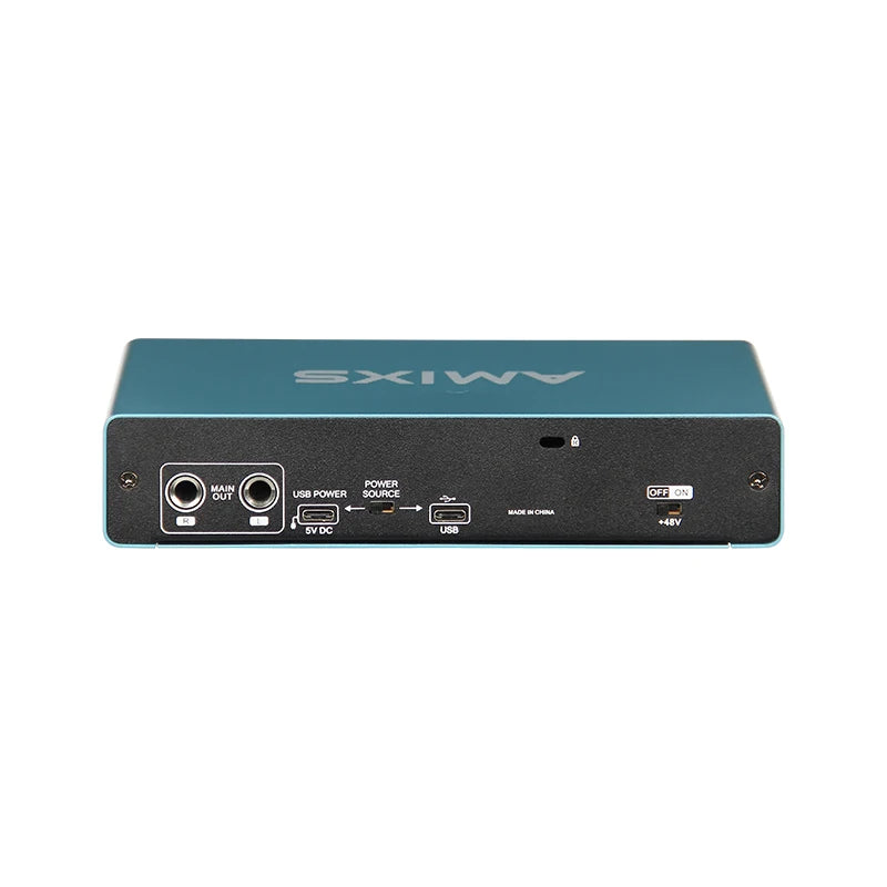 USB Audio Interface External Sound Card for PC Recording, Streaming, Podcasting and Video