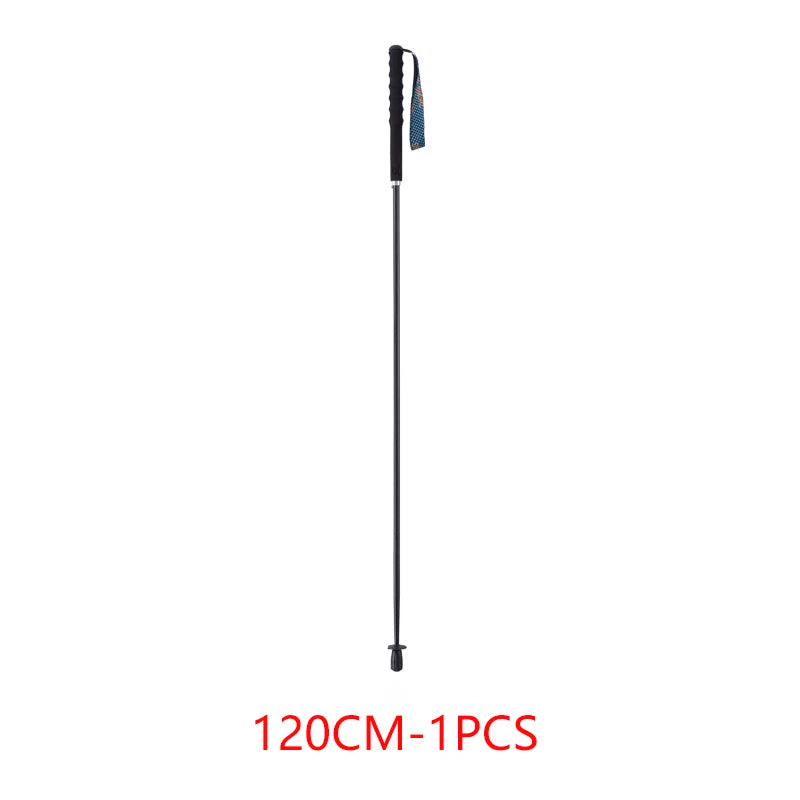 Ultralight Carbon Fiber Trekking Poles 5-Section Folding Anti-Shock Hiking and Walking Sticks 110/120/130 cm (43/47/51 in)