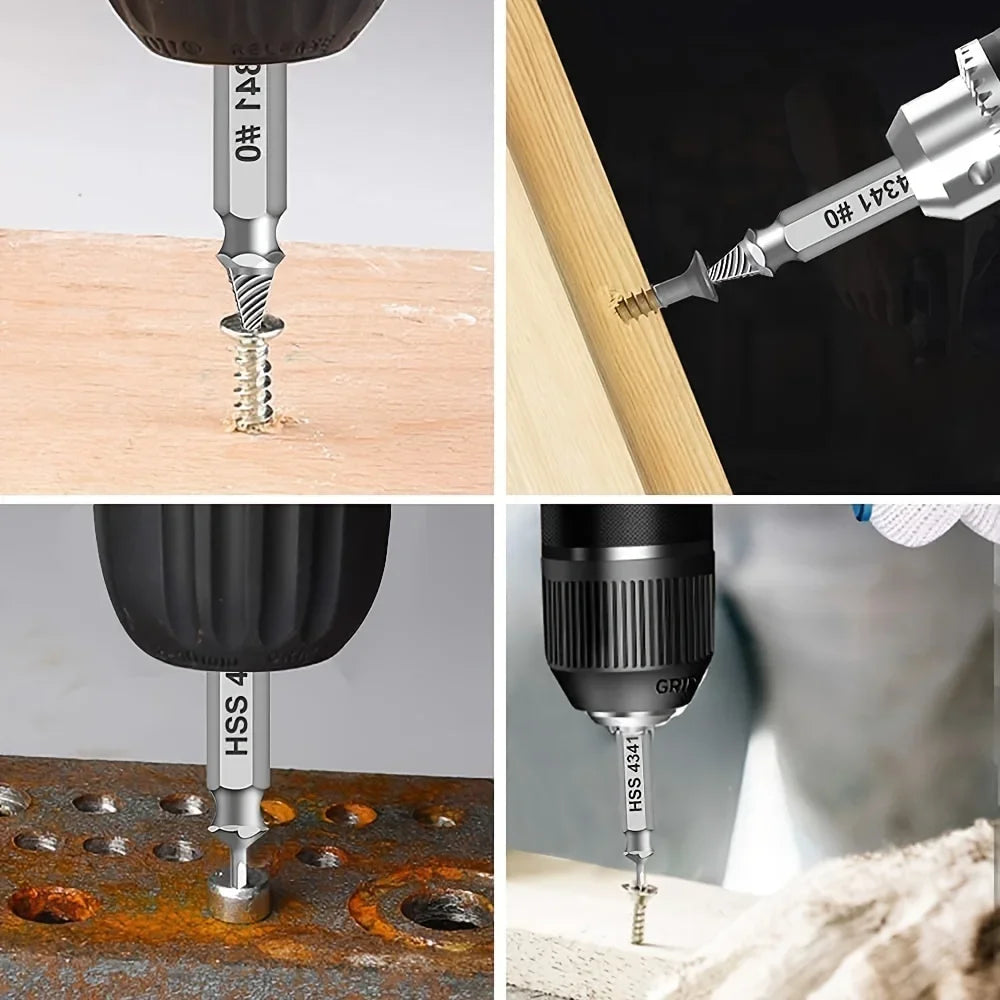 6-Piece HSS Screw Extractor Set – Stripped, Broken & Rusted Screw Remover (2–12 mm / 0.08–0.47 in)