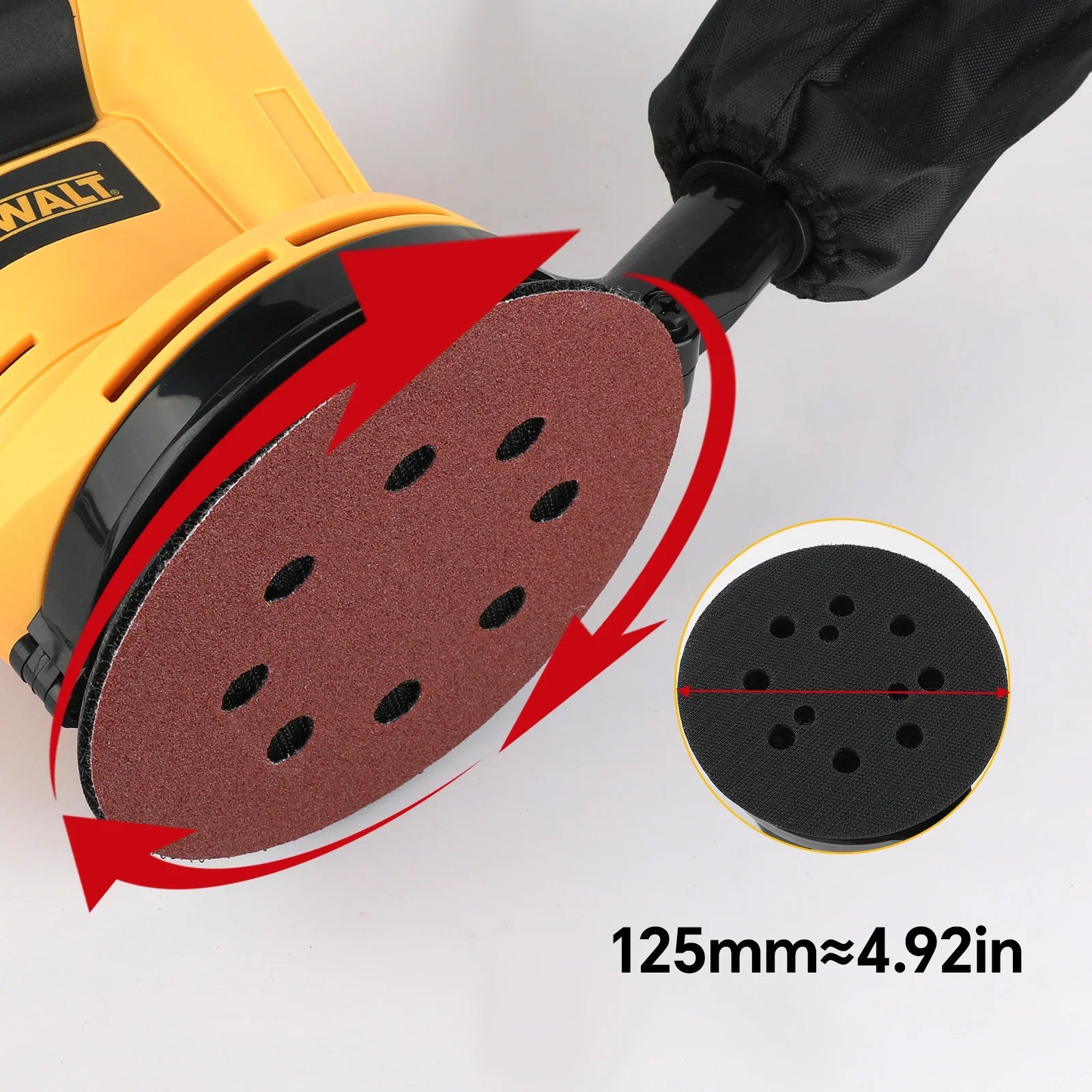 Cordless Mini Electric Polisher 20V Li‑Ion Rechargeable, 3-Speed Comfort Grip, 125 mm (5 in) Pad