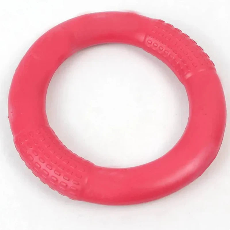 Orange Dog Flying Disc & Training Puller — Durable EVA Chew-Resistant Interactive Toy for Puppies to Large Dogs