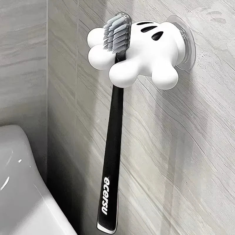 Cute Palm Cartoon Toothbrush Holder Suction Cup Multi-Function Hook Bathroom Towel Hanger and Cable Winder