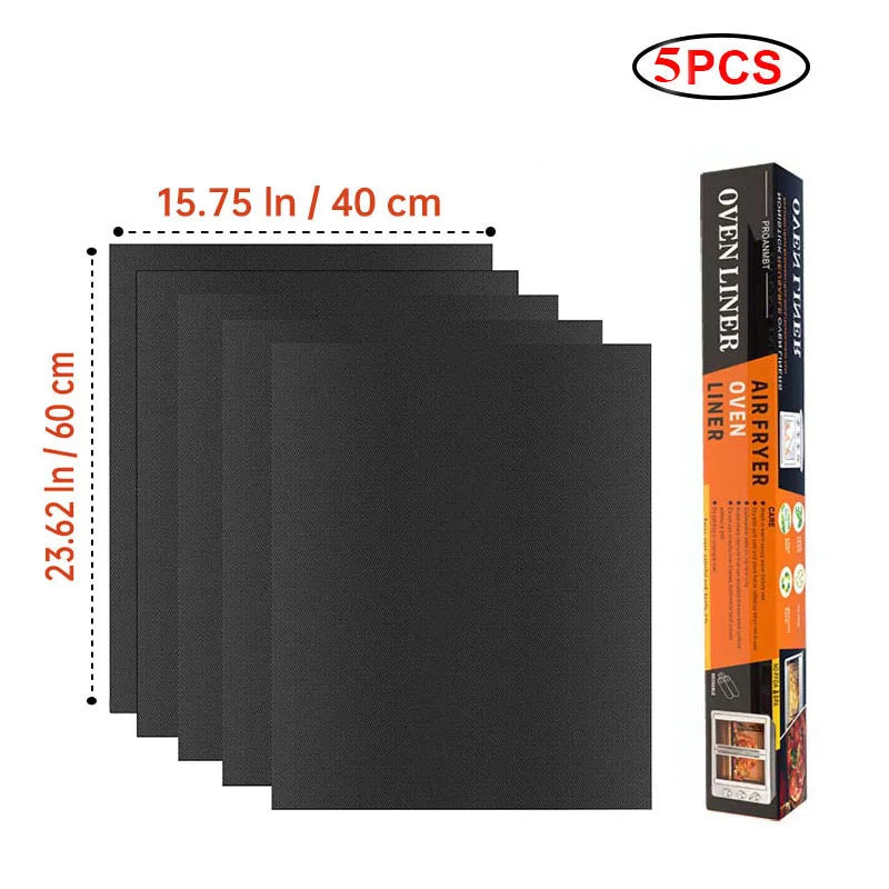 Reusable Non-Stick PTFE Grill & Oven Liner Mat — Heat-Resistant Baking & BBQ Mat