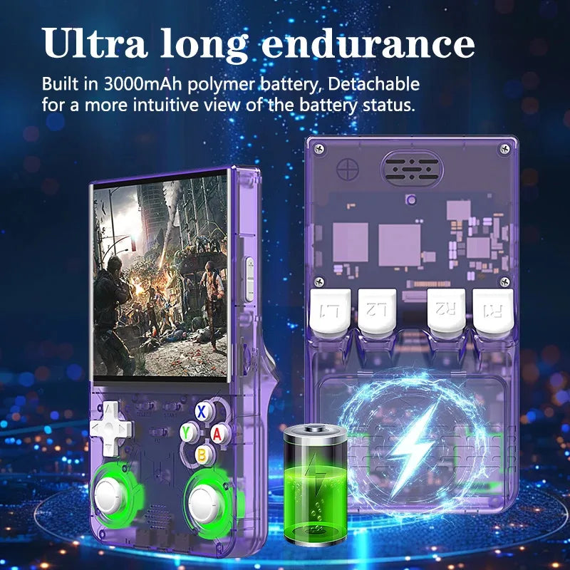 Portable Retro Handheld Game Console 4.0-inch (10.16 cm) IPS Screen, 64GB/128GB Storage, 20,000+ Classic Games, Linux Emulator Pocket Player