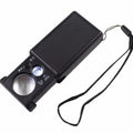 30X/60X Mini LED Handheld Magnifier with UV Light for Jewelry, Coins & Currency Inspection