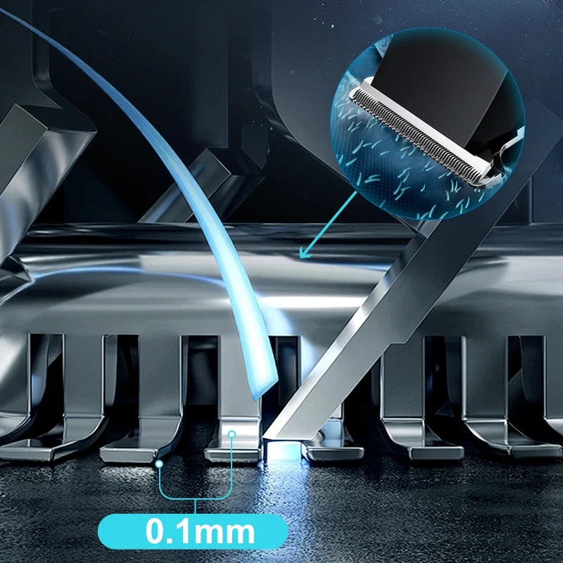 USB Rechargeable Cordless Hair Clipper and Beard Trimmer with Adjustable Cutter Head for Men