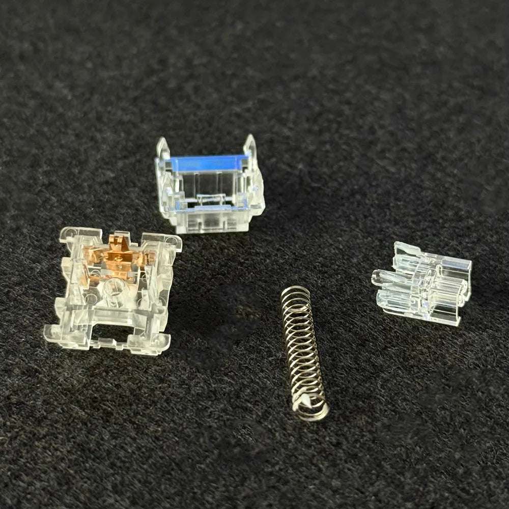Ice Snow Silent 5-Pin Transparent Linear Mechanical Keyboard Switches - Hot-Swap Compatible