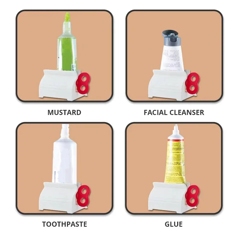 Toothpaste Tube Squeezer – Easy Roller Dispenser for Waste-Free Bathroom Use