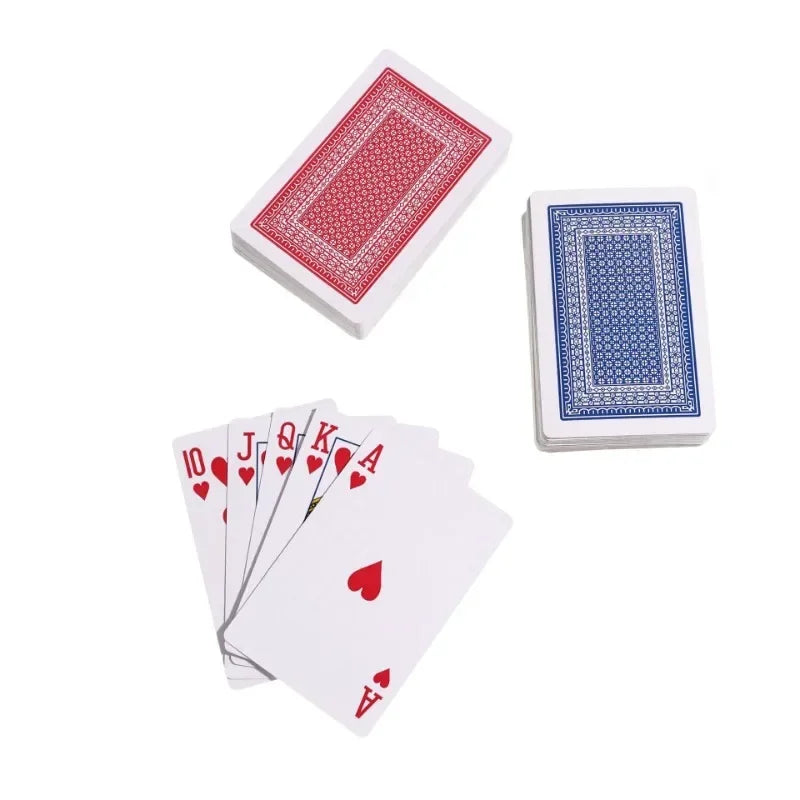 54-Card Standard Poker Deck — 1–100 Pack, 5.7 x 8.7 cm (2.24 x 3.43 in) Playing Cards for Parties & Board Games