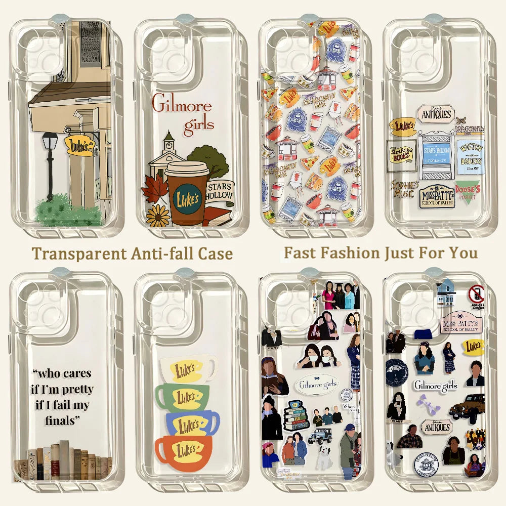 Transparent Soft TPU Phone Case – Clear Shockproof Anti-Scratch Back Cover for iPhone (Fits Most Models)