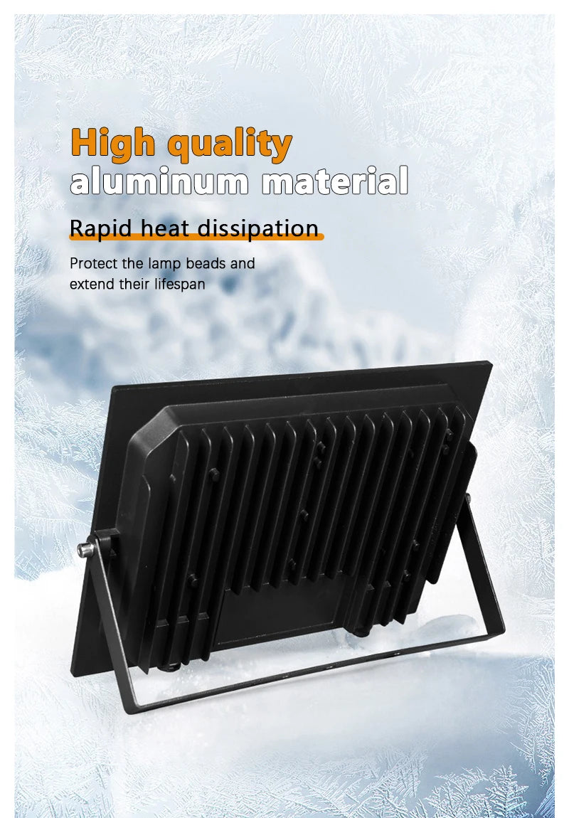 Outdoor LED Floodlight IP66 Waterproof Spotlight — 10W/20W/30W/50W/100W/150W/200W for Garden Porch Courtyard