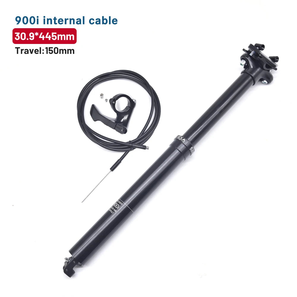 Hydraulic Dropper Seatpost — 30.9mm & 31.6mm Diameters, 100mm or 125mm Travel, Internal Cable Remote