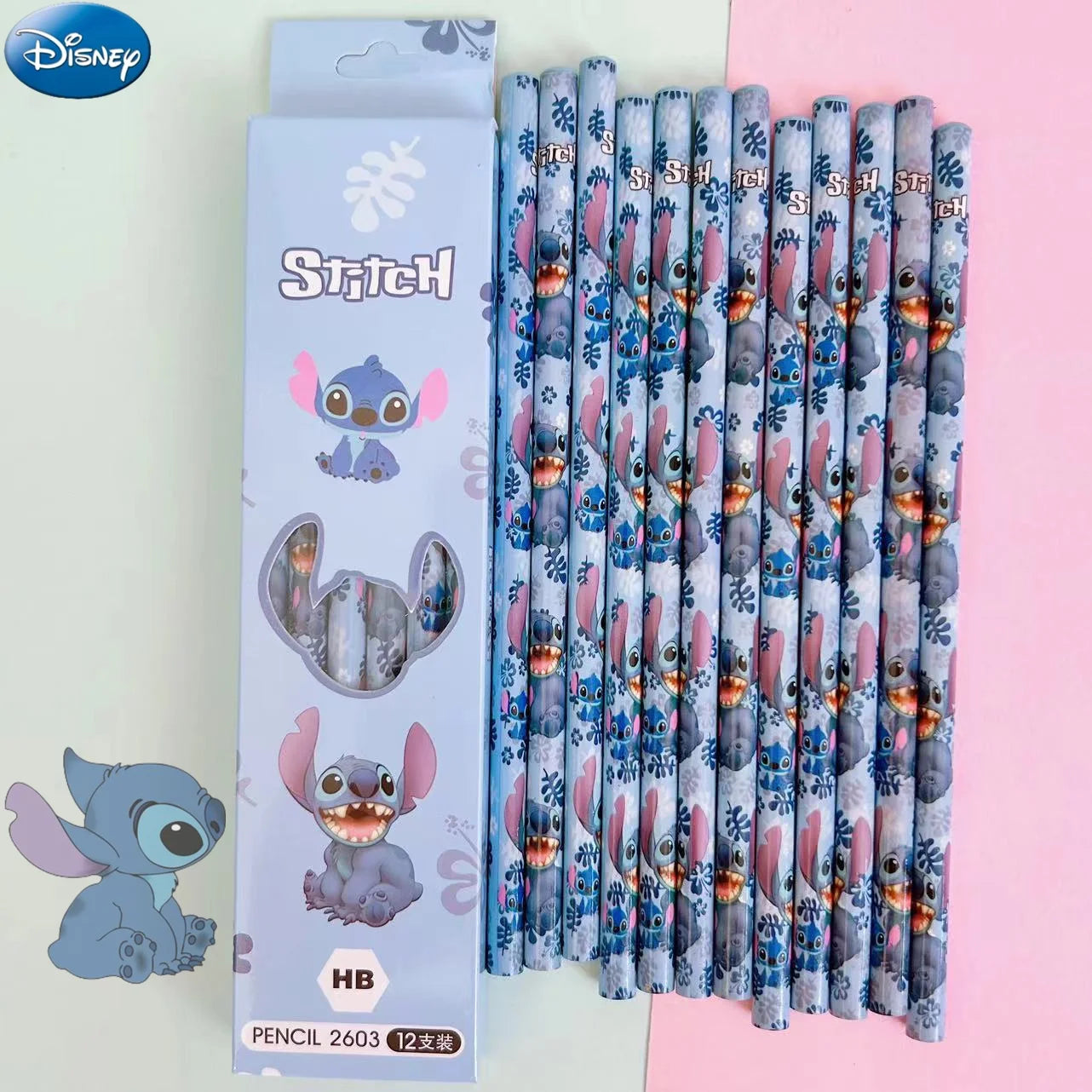 12-Pack Cartoon Character Pencil Set – HB & Colored Pencils for Kids, School Supplies & Birthday Gift