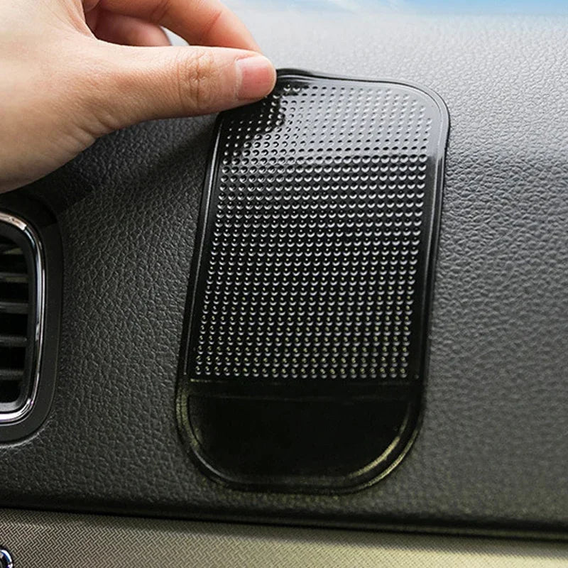 2-Pack Car Dashboard Anti-Slip Silicone Sticky Pads Universal Reusable Phone Mat