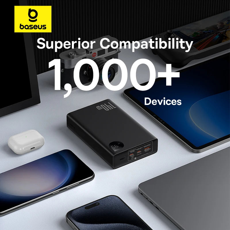 140W 24000mAh Power Bank Portable Fast Charger 3-Port USB-C & USB-A PD for iPhone MacBook Tablet