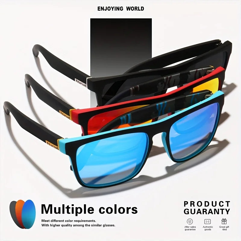 Vintage Square Polarized Sunglasses - Driving & Fishing UV400 Mirror Lenses