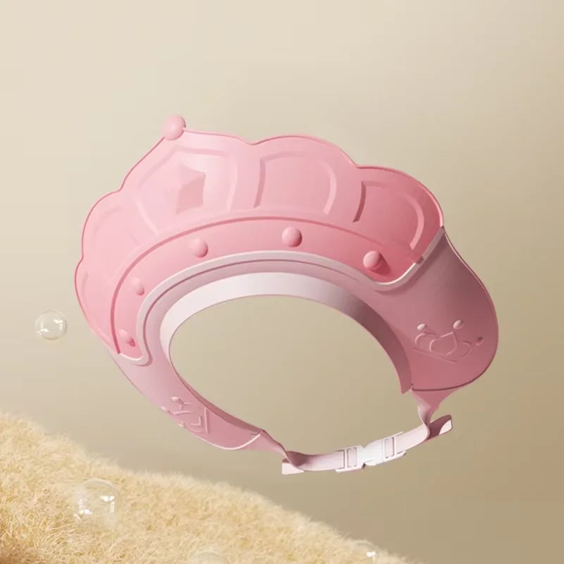 Adjustable Baby Shower Cap – Infant & Toddler Shampoo Shield with Ear Protection
