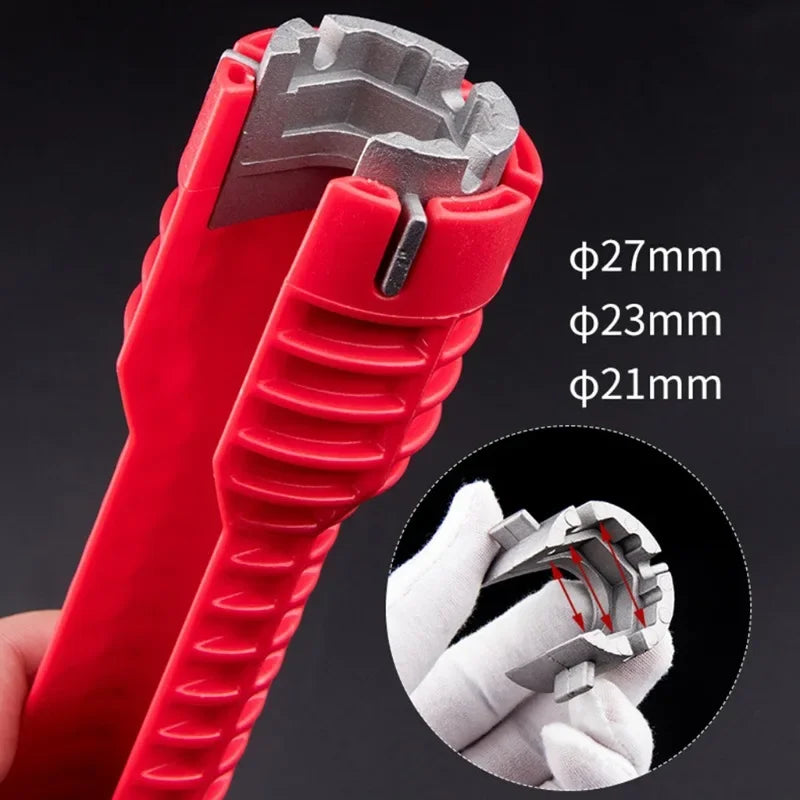 14-in-1 Faucet Wrench Set, Double-Head Sink Spanner & Ratchet Tool for Faucet and Strainer Plumbing Repair