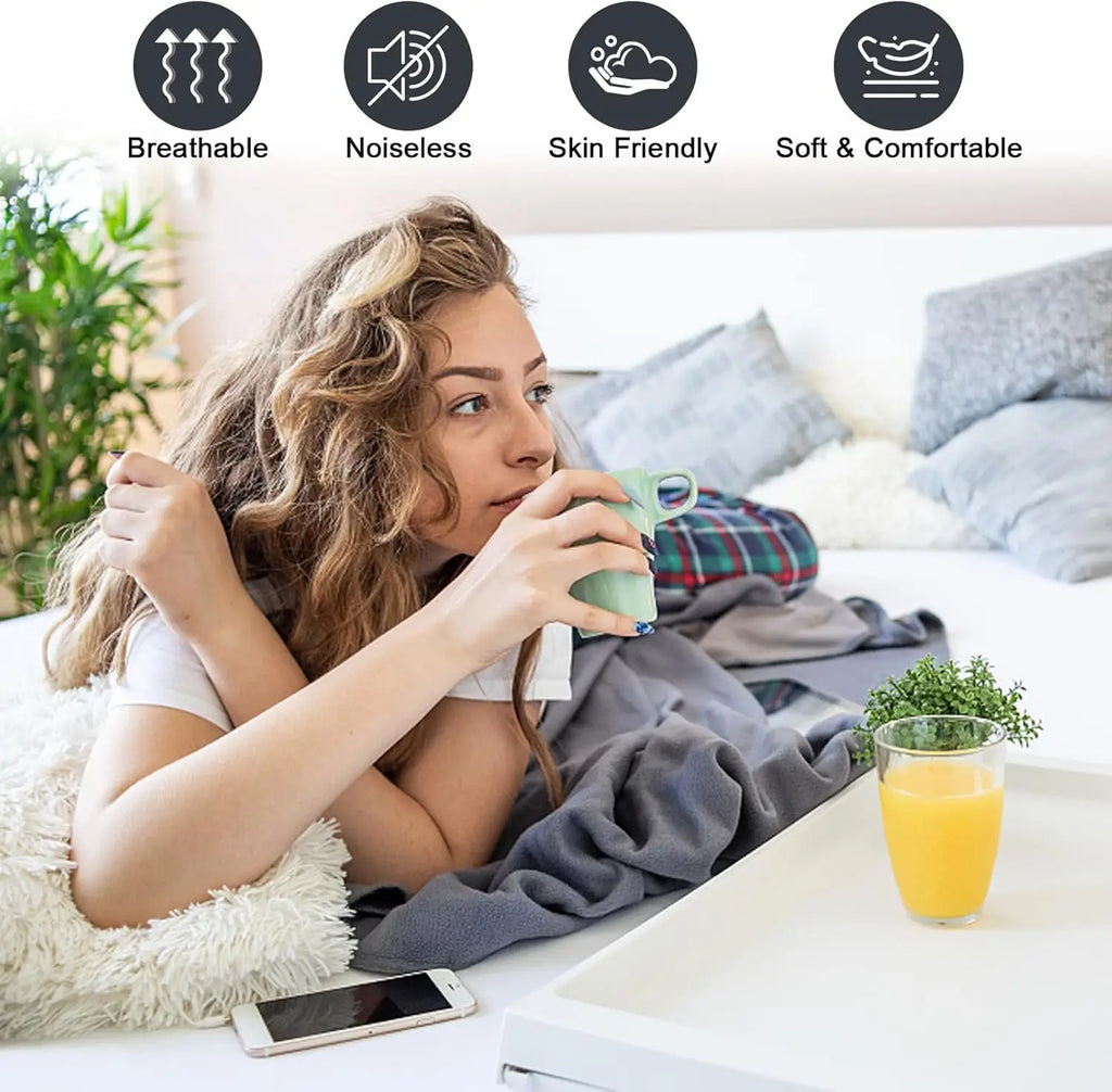 Waterproof Fitted Sheet King Size - Ultra-Fine Microfiber Mattress Cover, Breathable & Skin-Friendly (1-Pack)