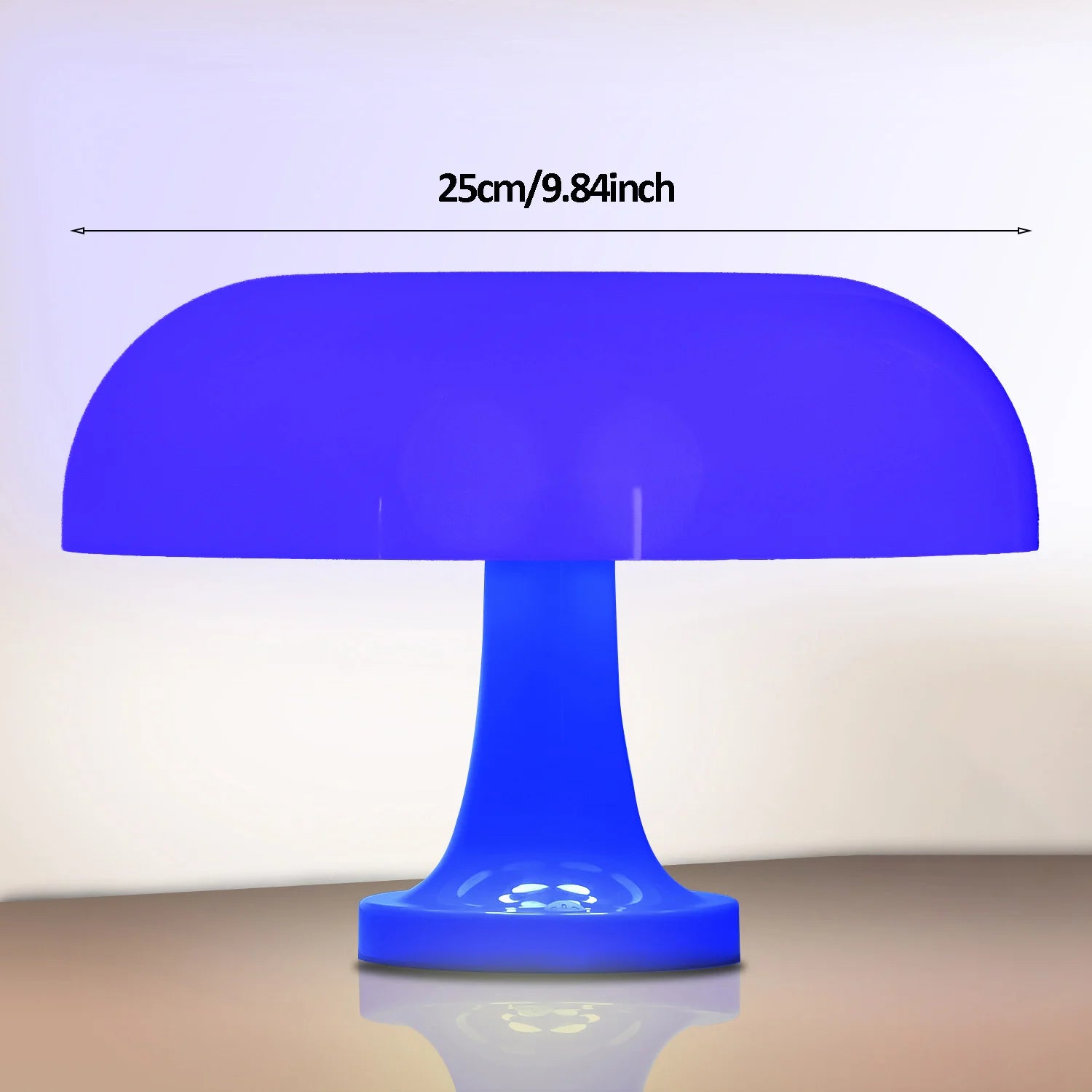 Mushroom Table Lamp Modern Bauhaus Bedside LED Lamp USB-C Rechargeable 3-Color Dimmable Orange