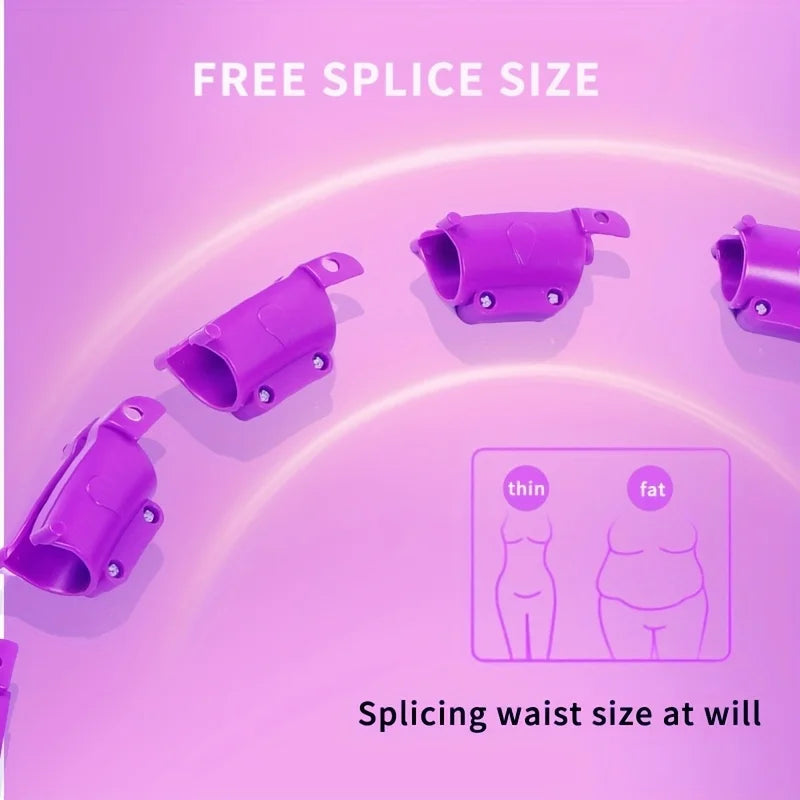 Adjustable Detachable Fitness Hoop – 2-in-1 Waist Training & Pilates Hula Hoop