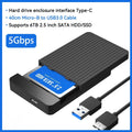 2.5-Inch SATA to USB 3.1/3.0 HDD & SSD Enclosure (USB-C) — 6 Gbps External Hard Drive Case, Tool-Free Hot-Swap