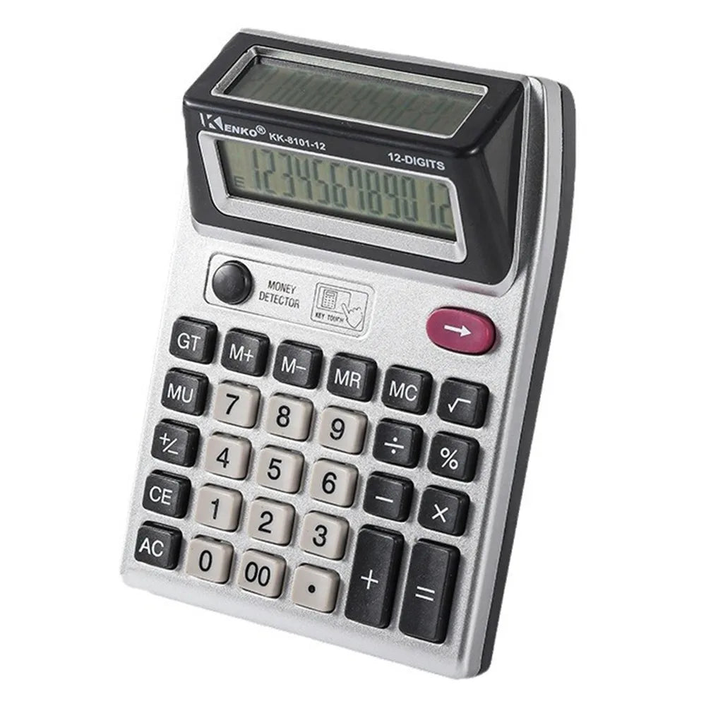 Dual-Screen 12-Digit Financial Calculator Large Display Portable Accounting Calculator