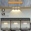 Ultra Thin Motion Sensor LED Cabinet Light - Dimmable USB Rechargeable, 3 Color Modes for Kitchen Wardrobe Bedroom Stairs