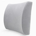 Memory Foam Lumbar Support Cushion for Office, Car & Student Chairs, Breathable Removable Cover (Blue)