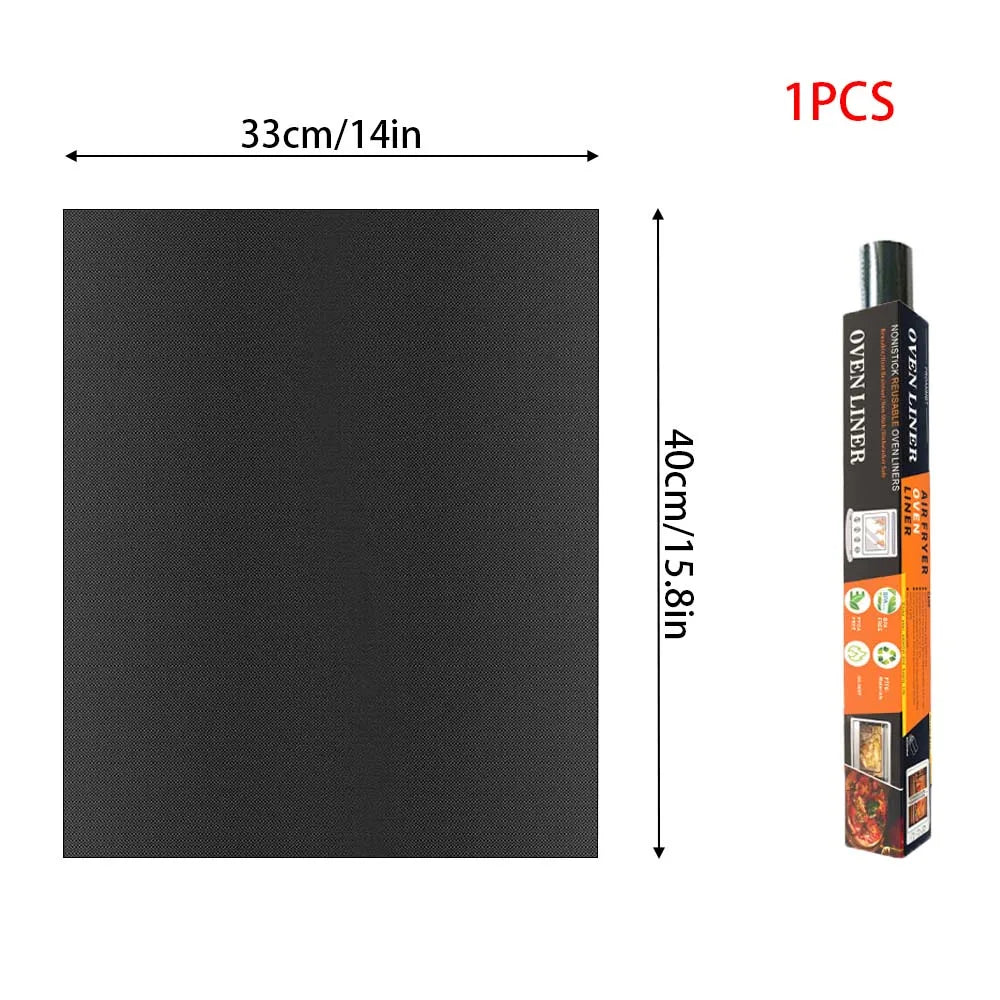 Reusable Non-Stick PTFE Grill & Oven Liner Mat — Heat-Resistant Baking & BBQ Mat