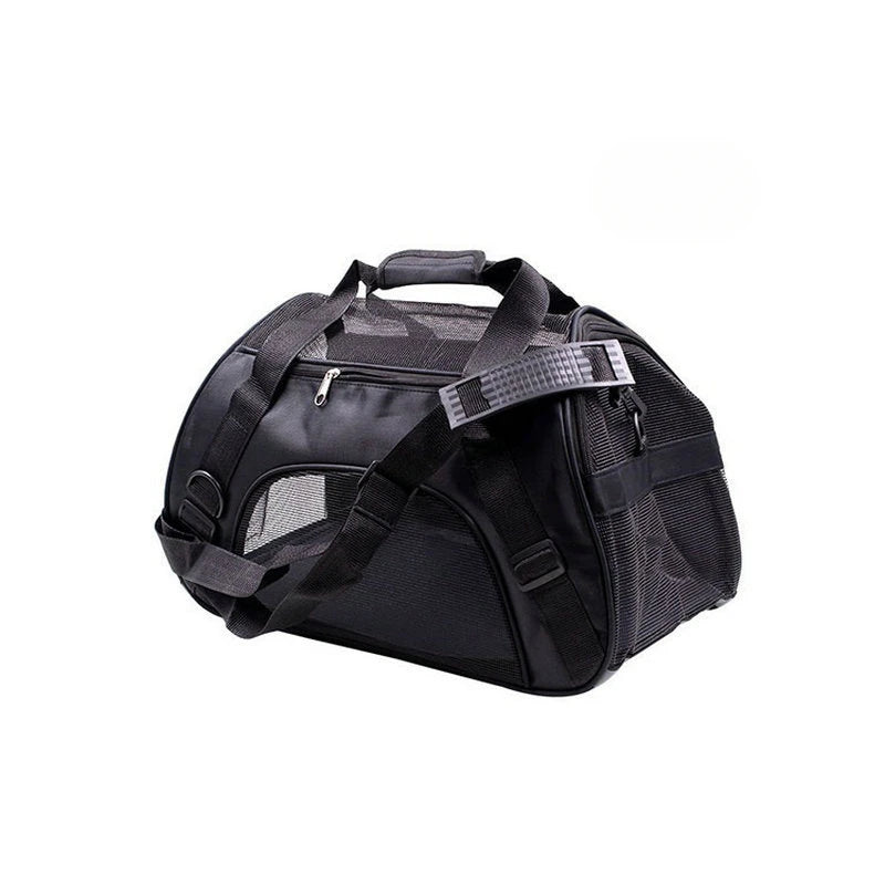 Portable Soft-Sided Pet Carrier Bag – Breathable Mesh Travel Carrier for Cats, Dogs & Puppies (S/M/L)