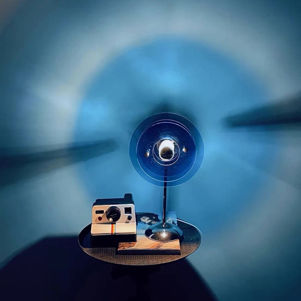 Sunset Projection Lamp USB LED Rainbow Night Light – Ambient Bedside & Photography Mood Light