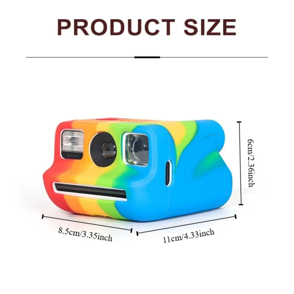 Silicone Case with Lanyard for Polarized Go Gen 1/2 Instant Camera - Slim, Dustproof, Anti-Scratch